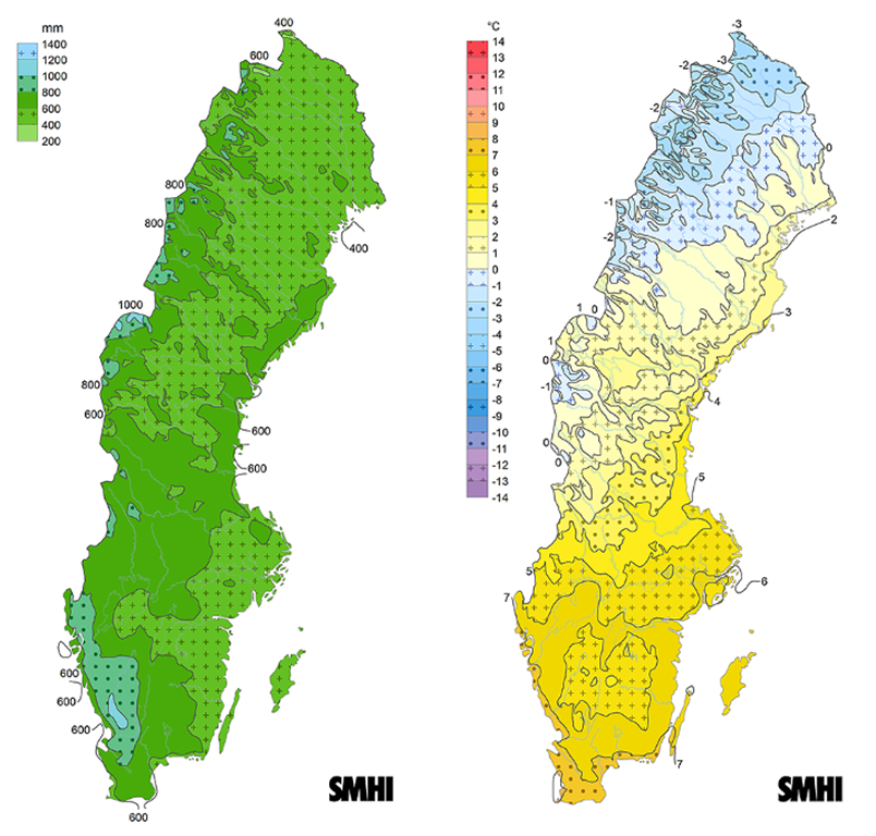 Grafik som tillhör webbkursen Extremväder – vad har vi att vänta?