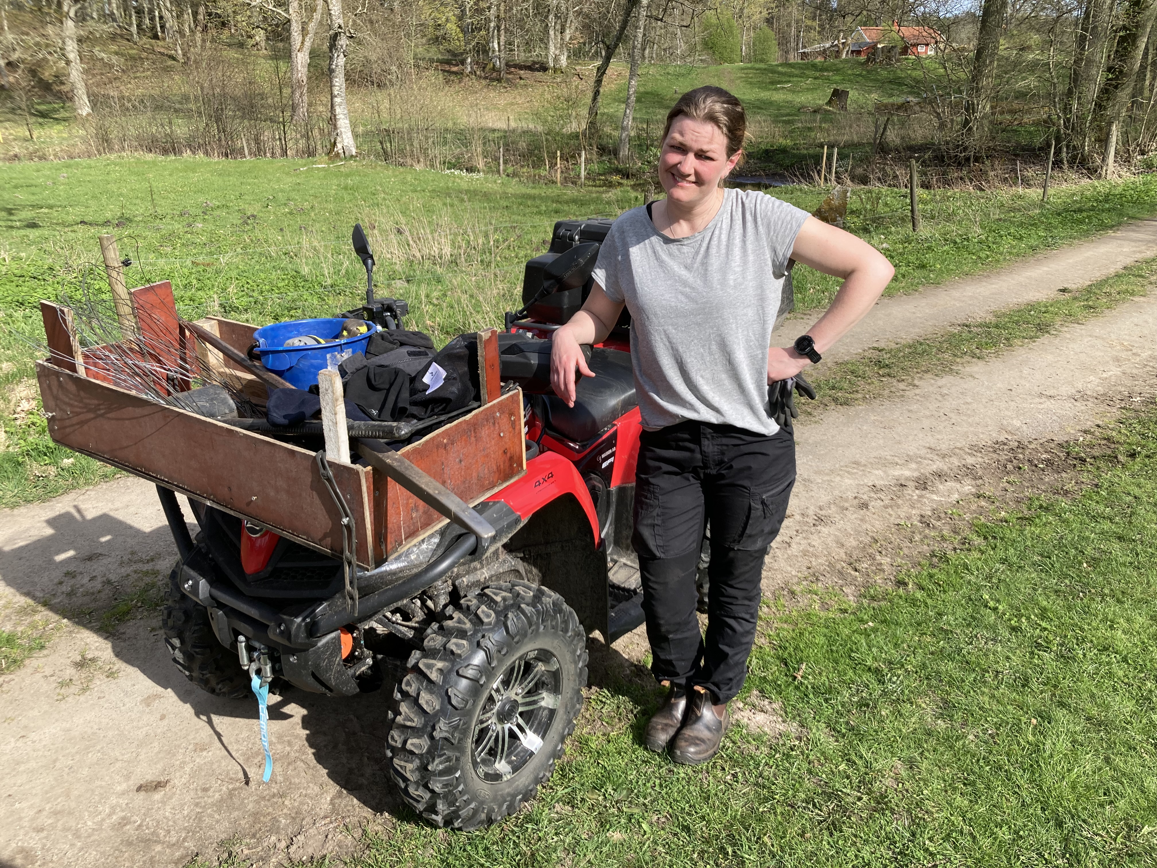 Emma Hartelius driver Grimstorps gård vidare.