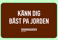 Granngården presentkort grön bakgrund och ram (tillfällig lösning)
