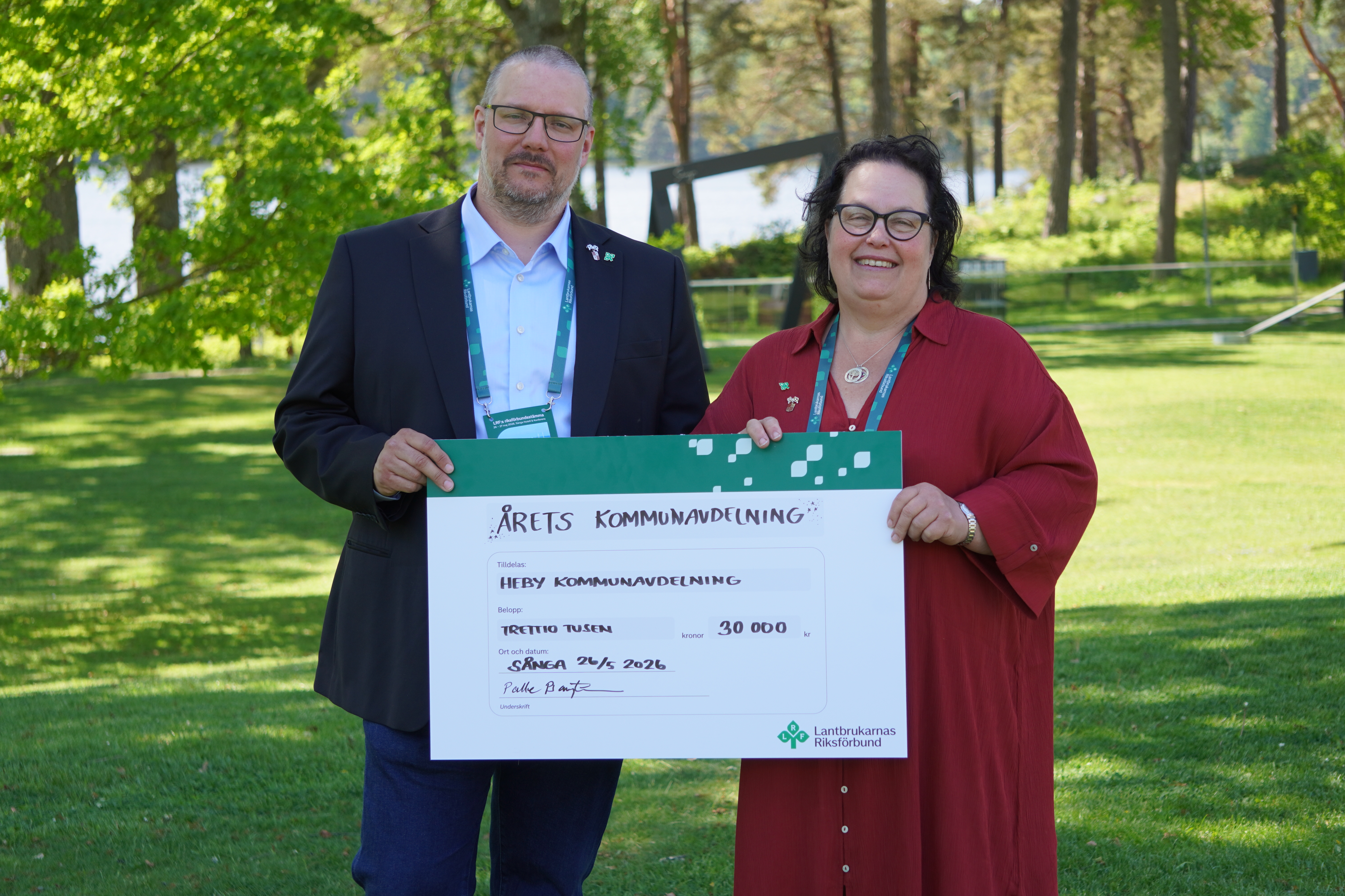 LRF Heby Årets kommunavdelning 2026 Gun Ekman Mikael Alriksson