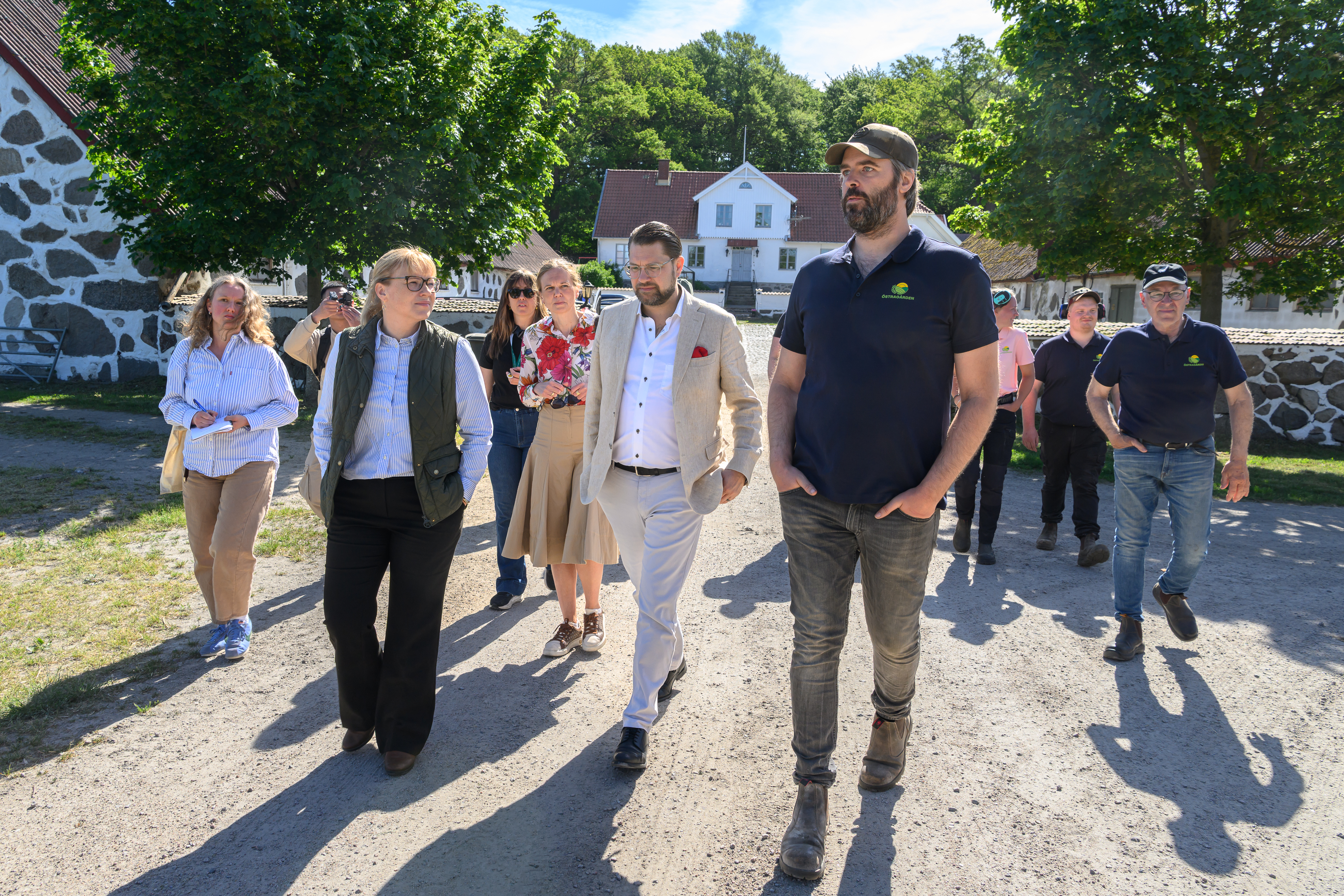 Jimmie Åkesson på gårdsbesök