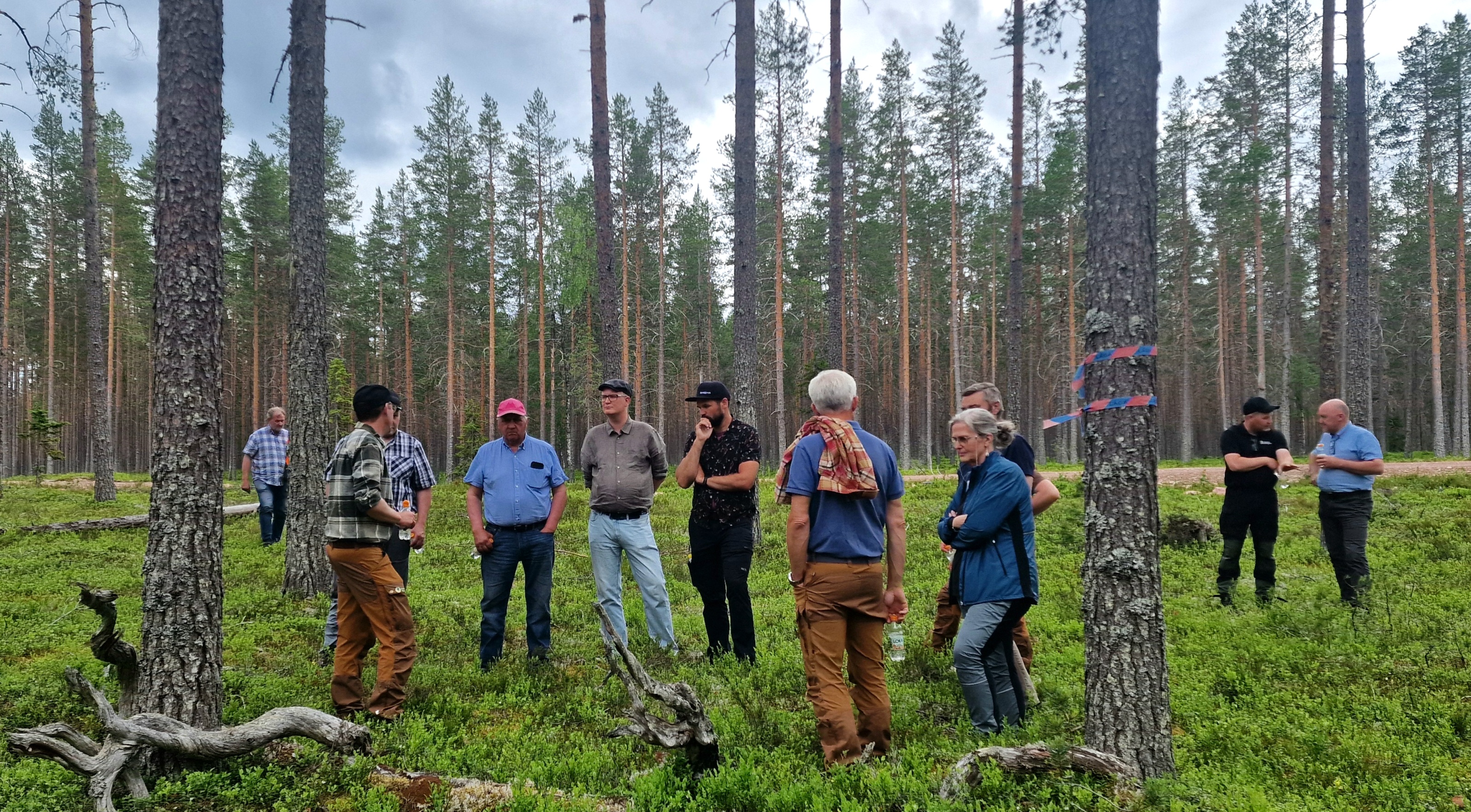 Politiker på skogsträff med lrf älvdalen