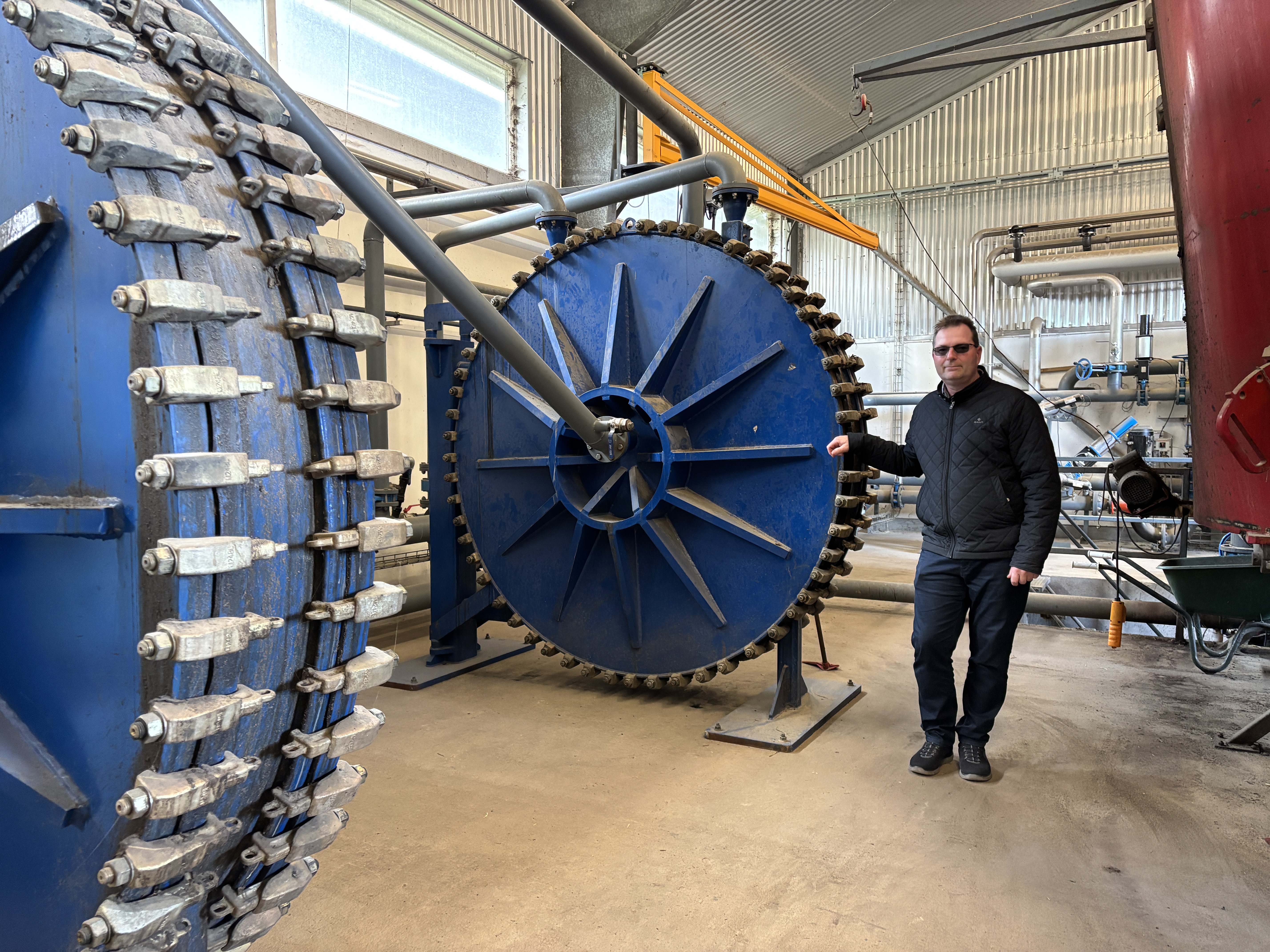 Biogas, värmeväxlare